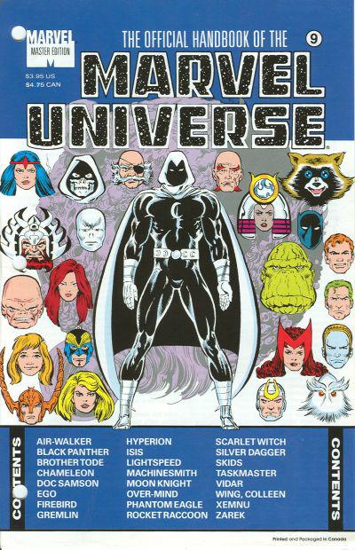 Official Handbook of the Marvel Universe #9 (1991) Comic Books Official Handbook of the Marvel Universe