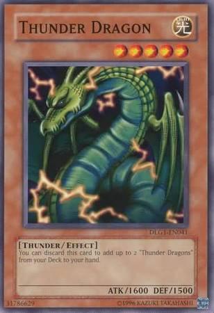 Thunder Dragon DLG1-EN041 YuGiOh Dark Legends
