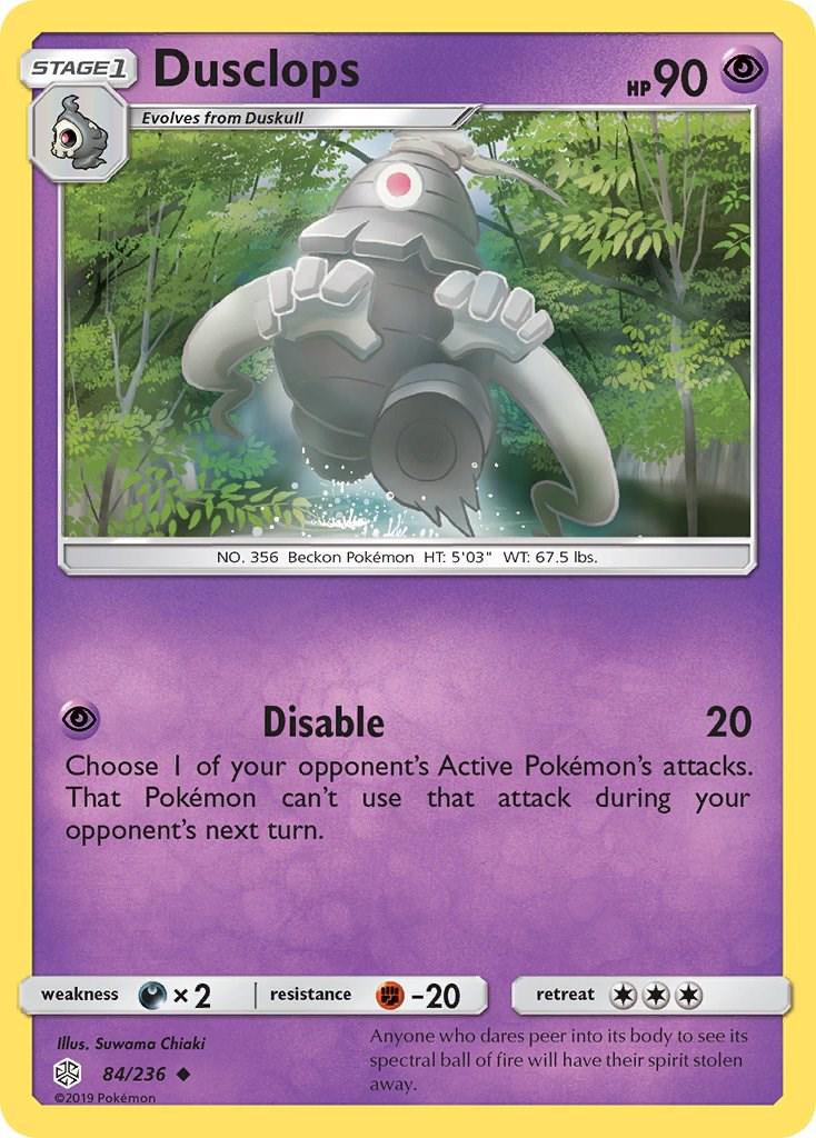 Dusclops #84 Pokemon Cosmic Eclipse