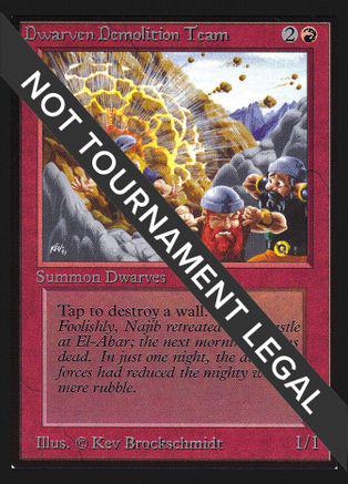 Dwarven Demolition Team #143 Magic Collector's Edition