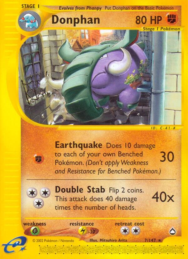 Donphan #7 Pokemon Aquapolis
