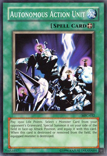 Autonomous Action Unit MFC-032 YuGiOh Magician's Force