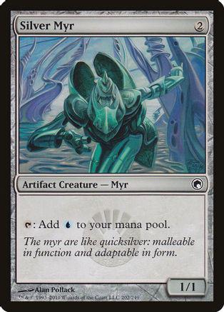 Silver Myr Magic Scars of Mirrodin