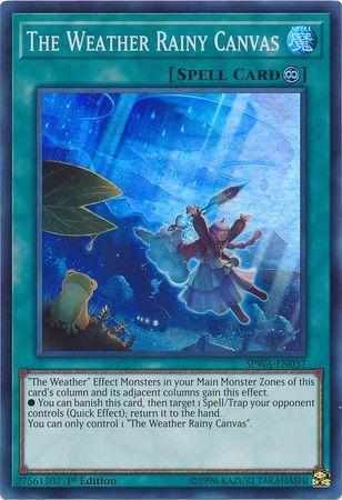 The Weather Rainy Canvas SPWA-EN037 YuGiOh Spirit Warriors