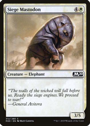 Siege Mastodon Magic Core Set 2020