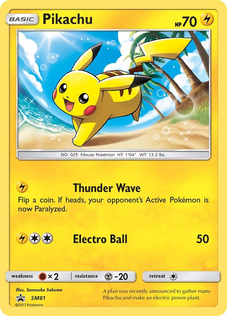 Pikachu #SM81 Pokemon Promo