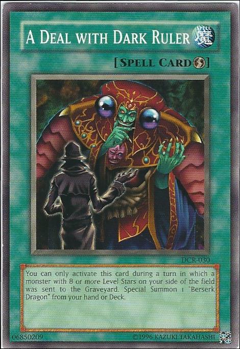 A Deal with Dark Ruler DCR-030 YuGiOh Dark Crisis