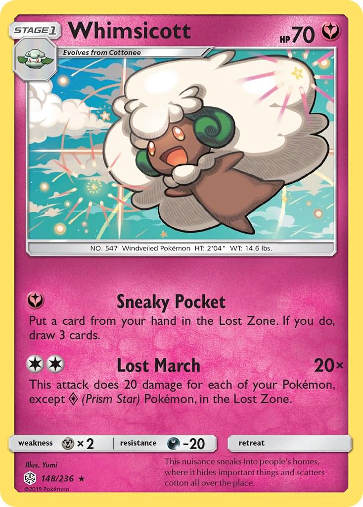 Whimsicott #148 Pokemon Cosmic Eclipse