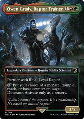 Owen Grady, Raptor Trainer [Borderless Emblem] #41 Magic Jurassic World Prices