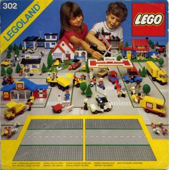 Straight Road Plates #302 LEGO Town