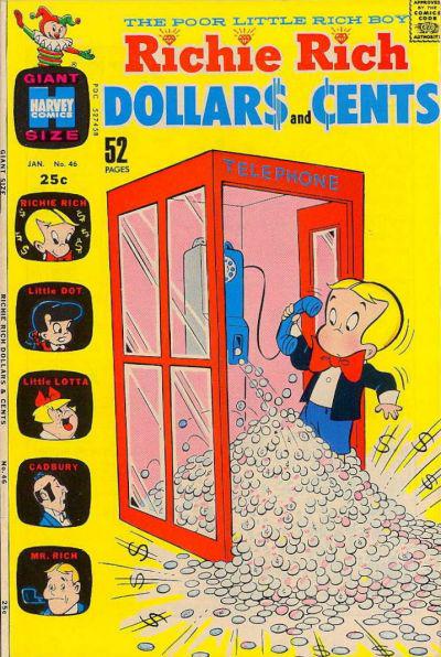 Richie Rich Dollars and Cents #46 (1972) Comic Books Richie Rich Dollars and Cents
