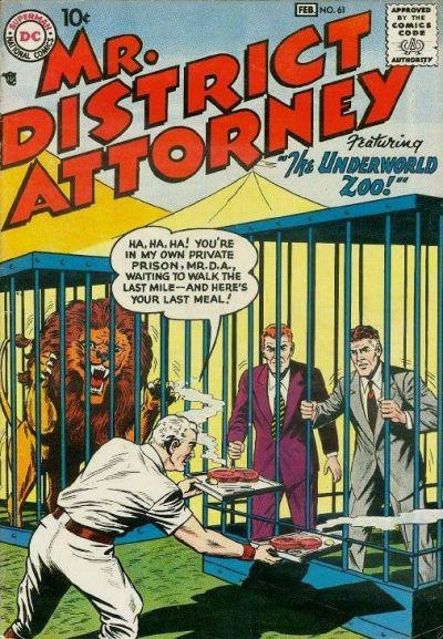 Mr. District Attorney #61 (1958) Comic Books Mr. District Attorney