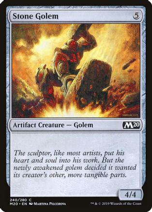 Stone Golem #240 Magic Core Set 2020