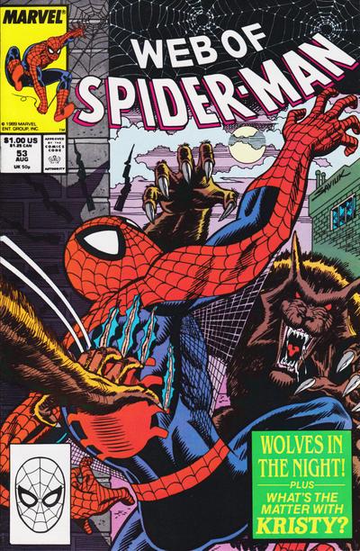 Web of Spider-Man #53 (1989) Comic Books Web of Spider-Man