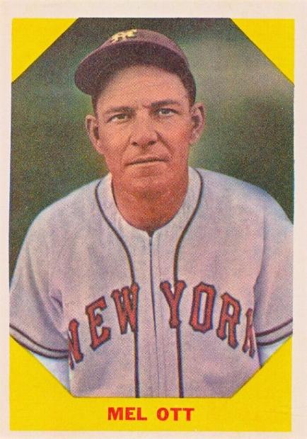 Mel Ott #36 Baseball Cards 1960 Fleer