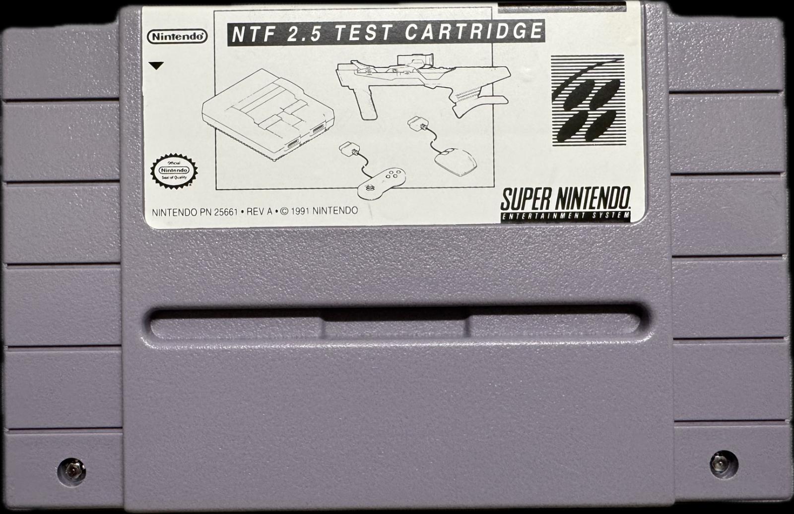 NTF 2.5 Test Cartridge Super Nintendo
