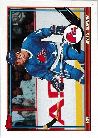 Mats Sundin #219 1991-92 Topps Hockey
