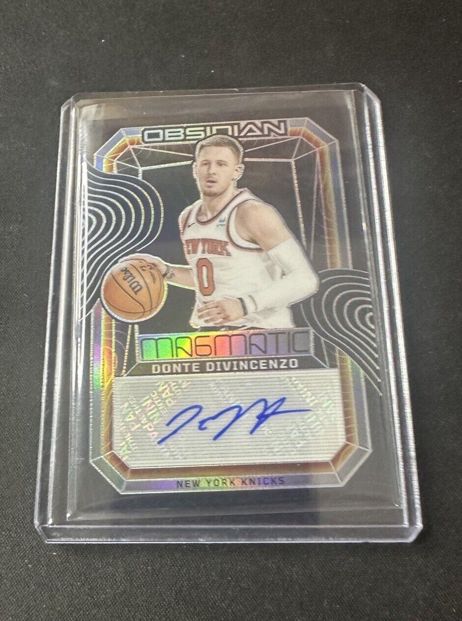 Donte DiVincenzo #MS-DIV Basketball Cards 2023 Panini Obsidian Magmatic Signature