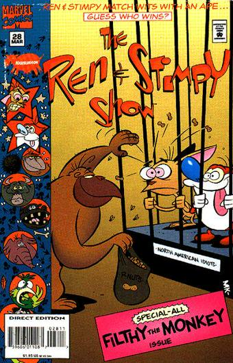 Ren & Stimpy Show #28 (1995) Cover Art