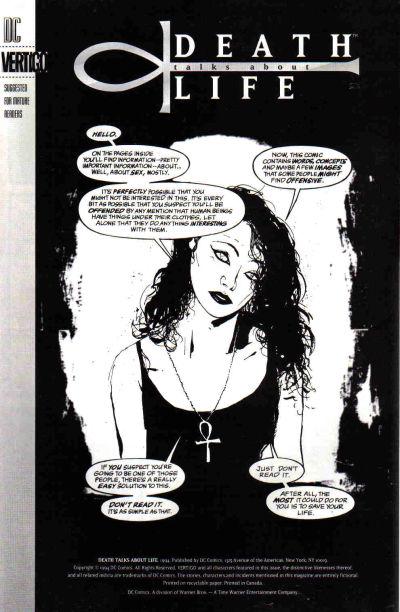 Death Talks About Life (1994) Comic Books Death Talks About Life