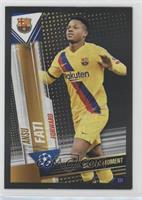 Golden Moment - Ansu Fati #S33 Soccer Cards 2019 Topps Match Attax 101 World Star