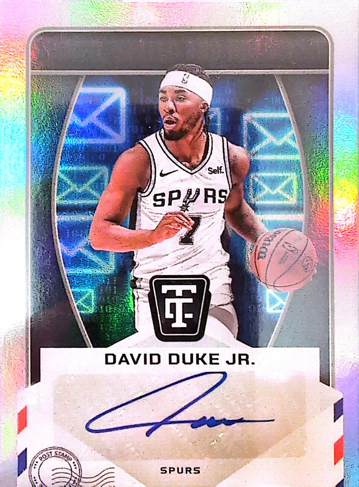 David Duke Jr. #SD-DUK Basketball Cards 2024 Panini Totally Certified Signed, Sealed and Delivered
