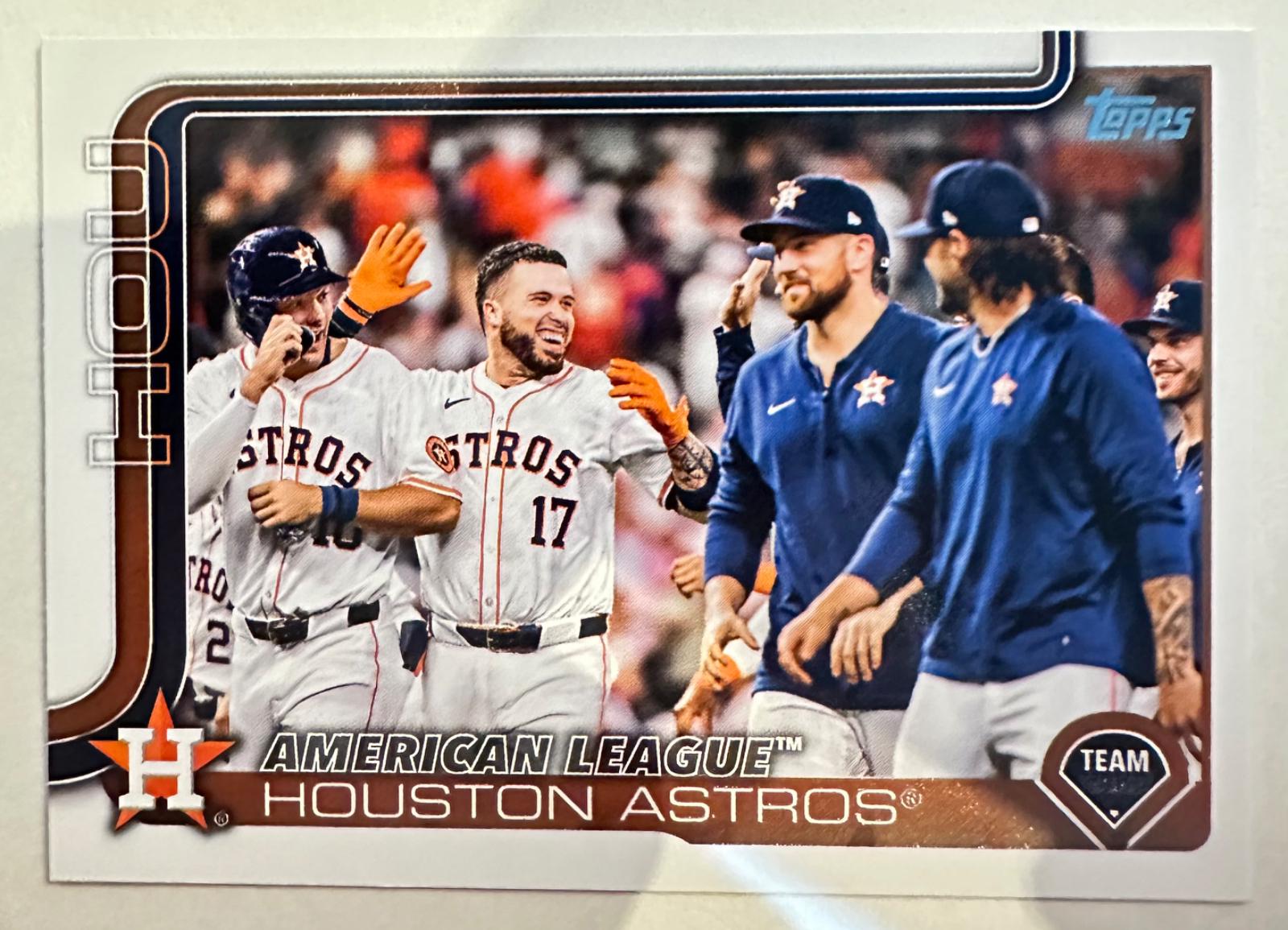 Houston Astros #76 Baseball Cards 2025 Topps