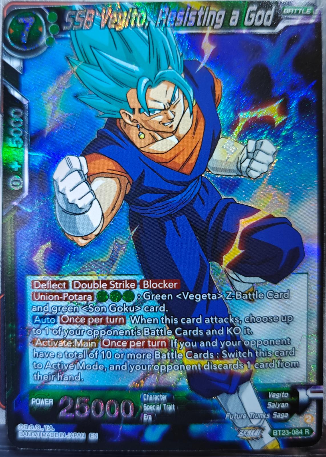SSB Vegito, Resisting A God [Foil] BT23-084 Prices | Dragon Ball Super  Perfect Combination | Dragon Ball Cards