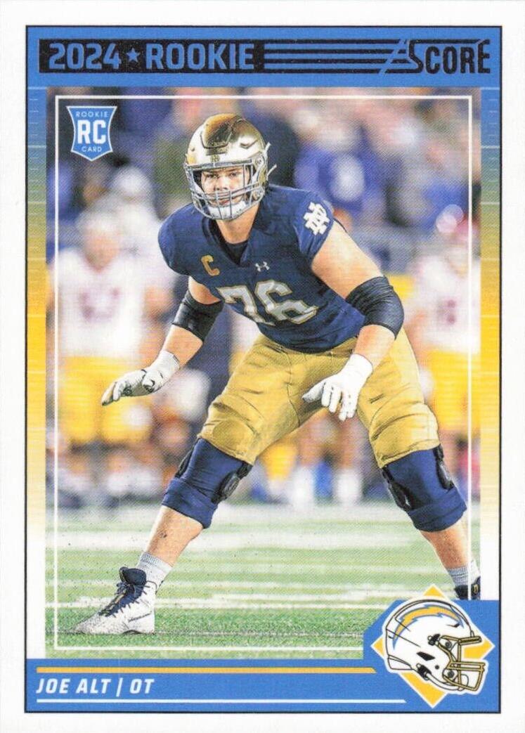 Joe Alt #307 Football Cards 2024 Panini Score