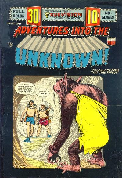 Adventures into the Unknown #57 (1954) Comic Books Adventures into the Unknown