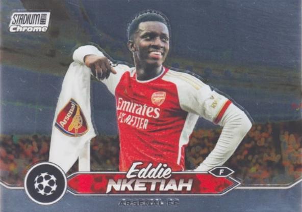 Eddie Nketiah #2 2023 Topps Stadium Club Chrome UEFA