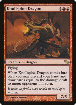 Knollspine Dragon #98 Magic Shadowmoor