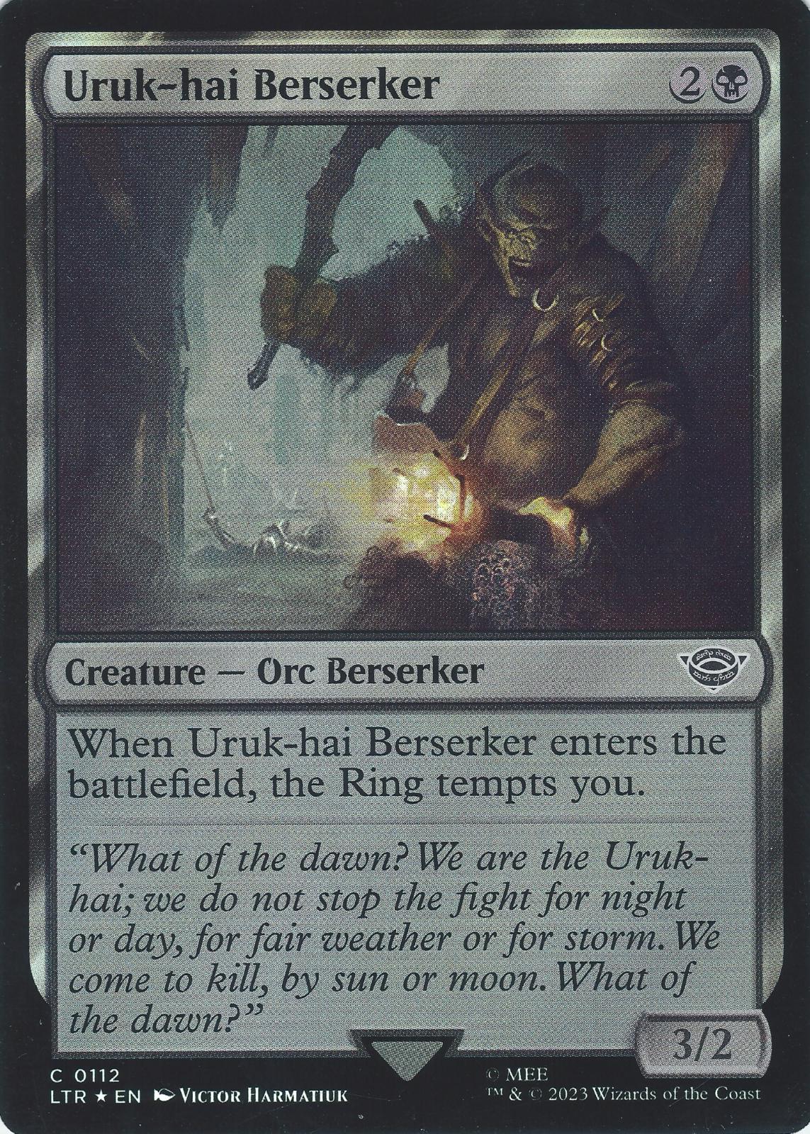 Tap to enlarge Uruk-hai Berserker – Foil, Magic Lord of the Rings