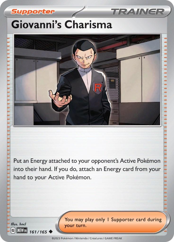 Giovanni's Charisma #161 Pokemon Scarlet & Violet 151