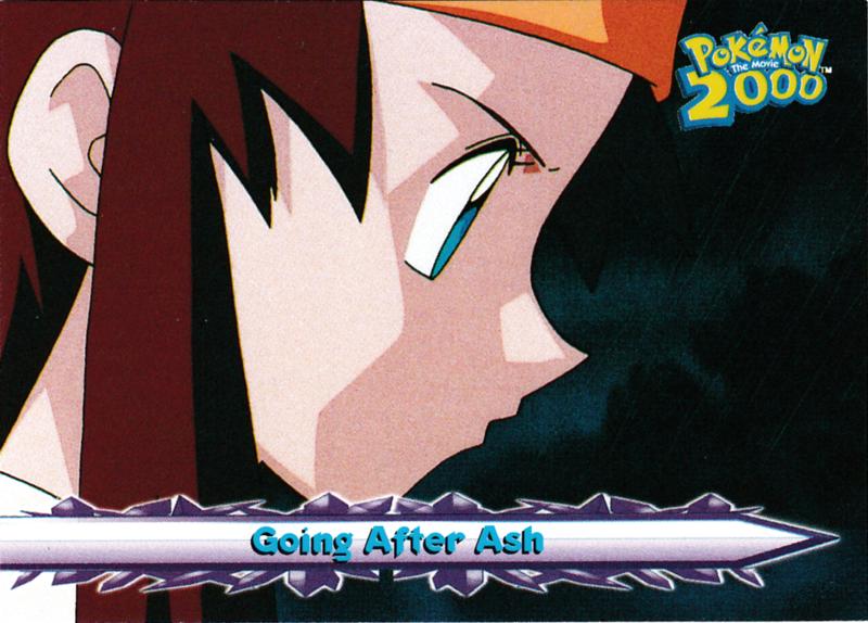 Going After Ash #28 Pokemon 2000 Topps Movie