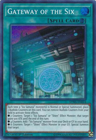 Gateway of the Six SPWA-EN014 YuGiOh Spirit Warriors