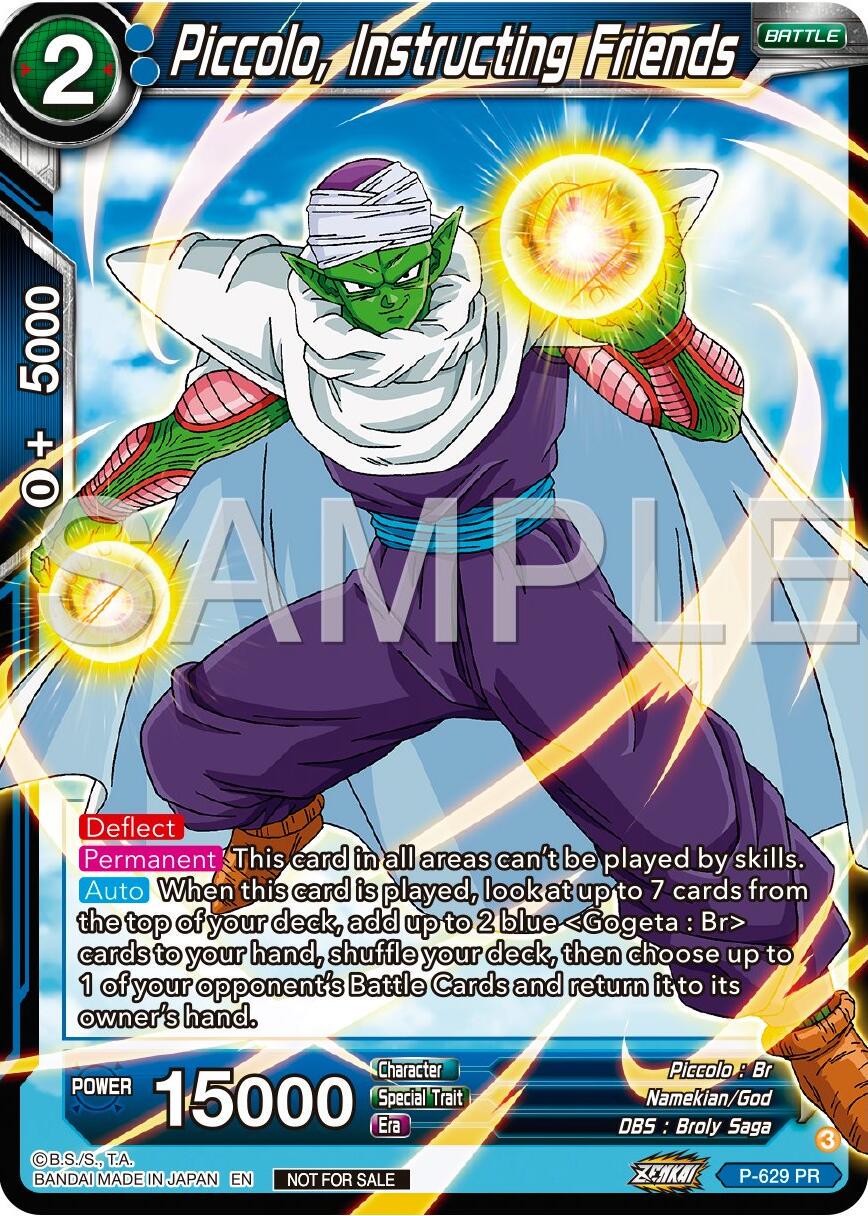 Piccolo, Instructing Friends P-629 Dragon Ball Fusion World Promos