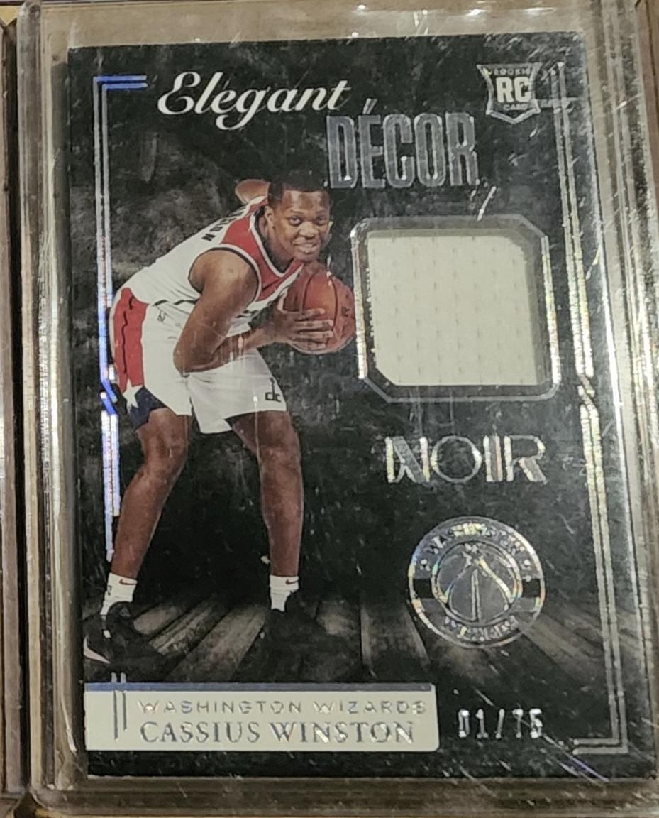 Cassius Winston #EDR-CWS Basketball Cards 2020 Panini Noir Elegant Decor Rookie Jerseys