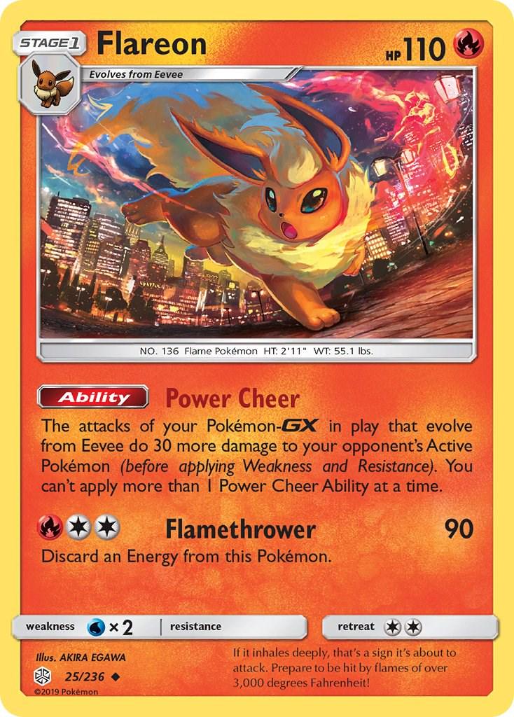 Flareon #25 Pokemon Cosmic Eclipse
