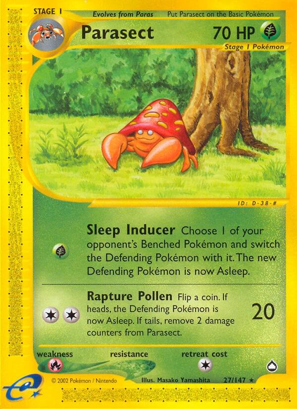 Parasect #27 Pokemon Aquapolis