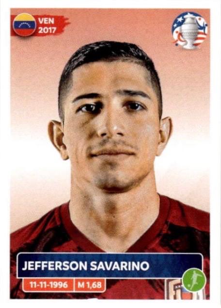 Jefferson Savarino #VEN19 2024 Panini Copa America Sticker Soccer