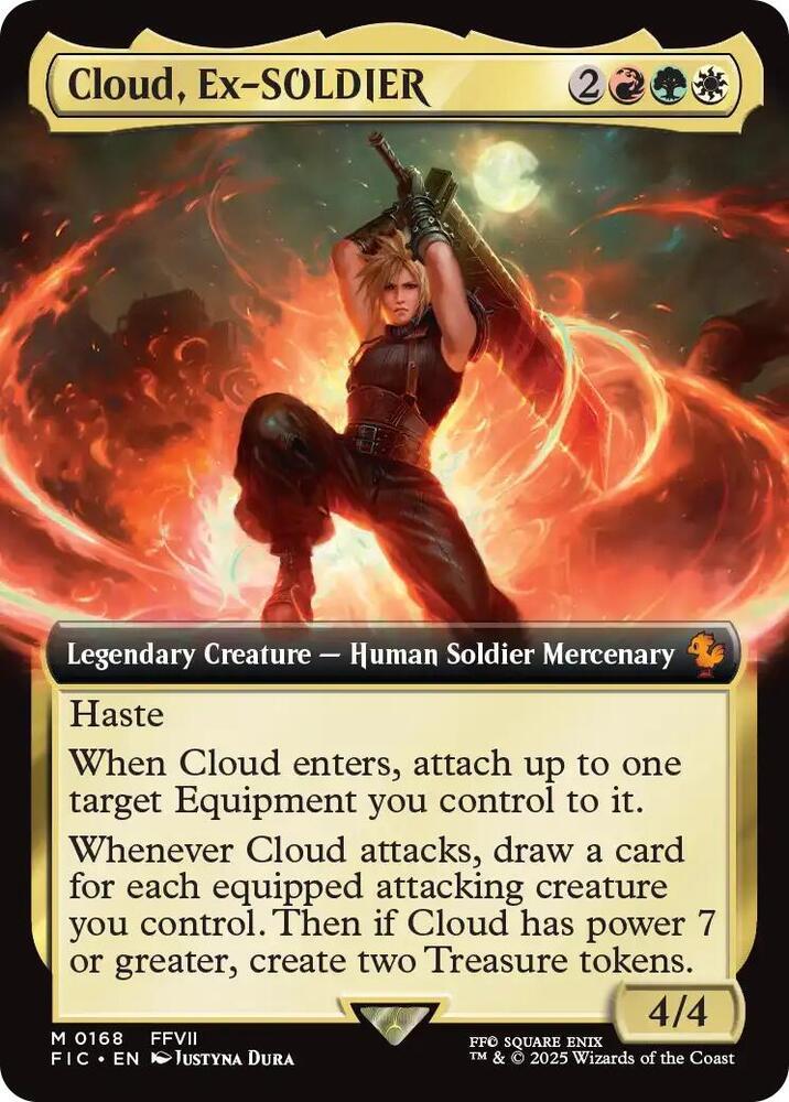 2025 Cloud, Ex-SOLDIER [Extended Art Foil] #168