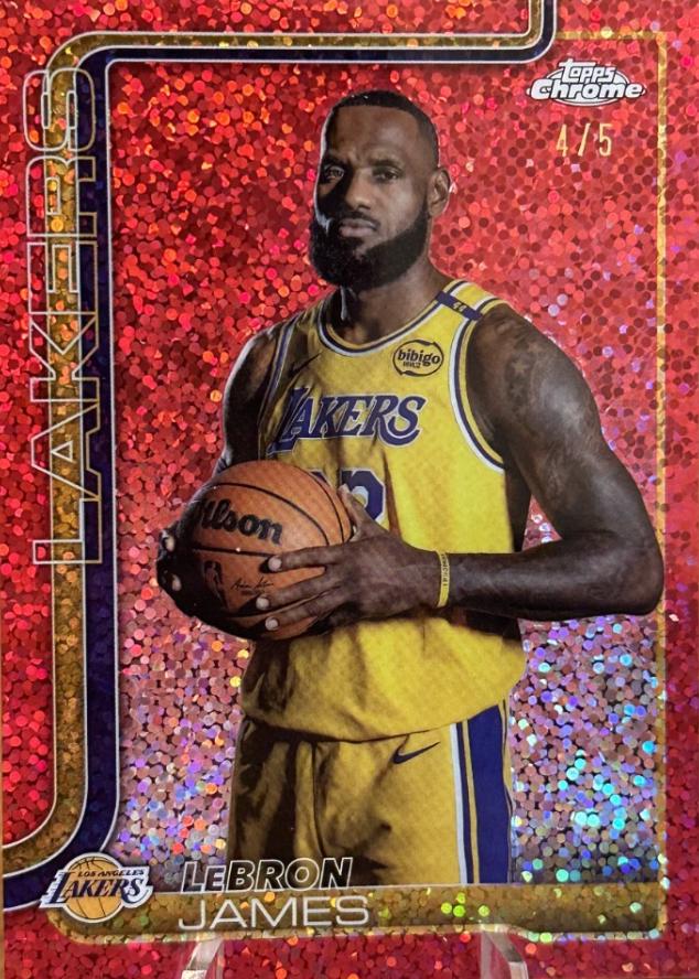LeBron James [Red Image Variation] #127 Prices | 2025 Topps Chrome