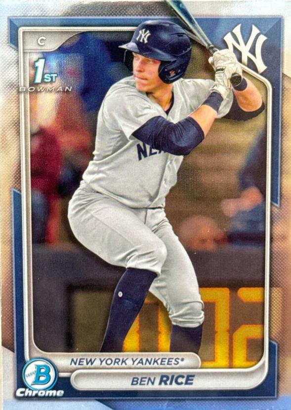 Ben Rice #BCP-186 Baseball Cards 2024 Bowman Chrome Prospects