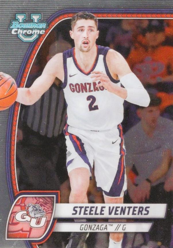 Steele Venters #92 Basketball Cards 2024 Bowman Chrome University