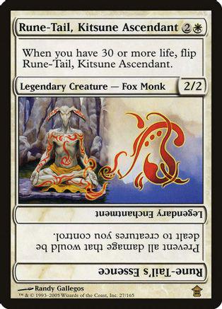 Rune-Tail, Kitsune Ascendant #27 Magic Saviors of Kamigawa