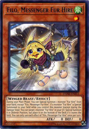 Filo, Messenger Fur Hire DANE-EN015 YuGiOh Dark Neostorm