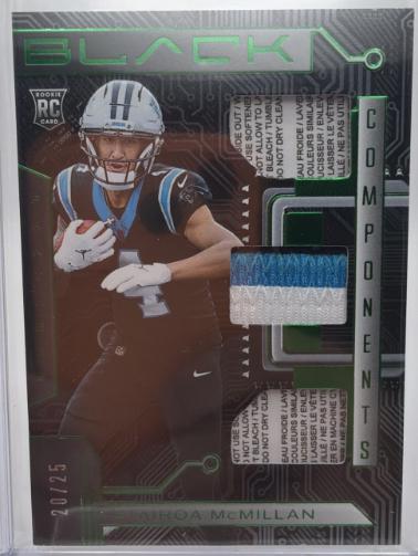 Tetairoa McMillan #RCO-TMN 2025 Panini Black Components Football