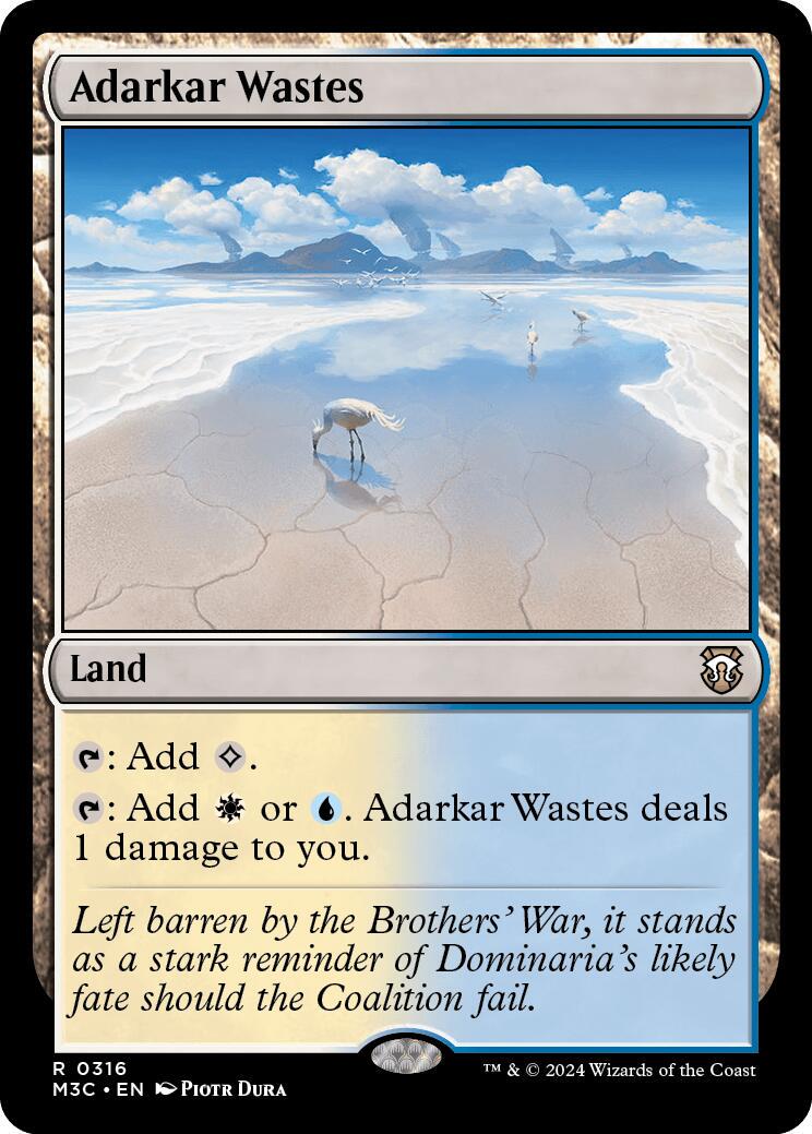 Adarkar Wastes #316 Magic Modern Horizons 3 Commander