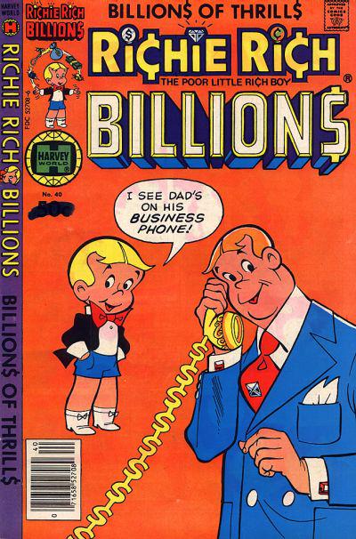 Richie Rich Billions #40 (1981) Comic Books Richie Rich Billions